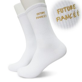 KGHYT Fiancee Socks,Wife To Be Gift,Gifts For Women Girlfriend Sock,Fiancee Present Socks,Gift For Fiancee,Engagement Gift,Valentines Day Gifts For Her,Wedding Gifts.(024)