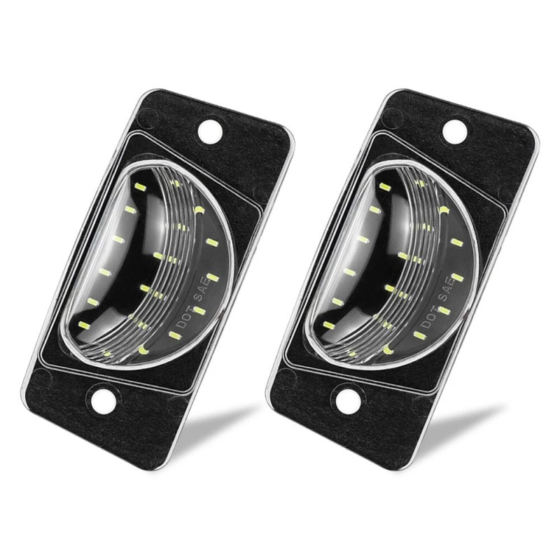 D-lumina 2pcs LED License Plate Lights Tag Lamp For 2002-2009