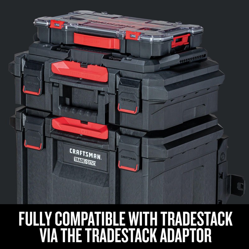 CRAFTSMAN VERSASTACK Storage Organizer, Small Parts Organizer, 20-Compartments, Lid Includes
