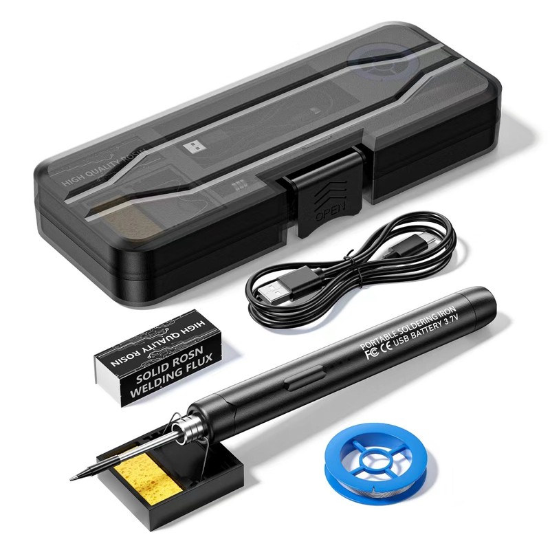 Cordless Soldering Iron Kit for Electronics Repair – Adjustable 300–450°C