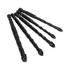 5Pcs Drill Bit Cross Spear Head Hex Shank Drilling Tool