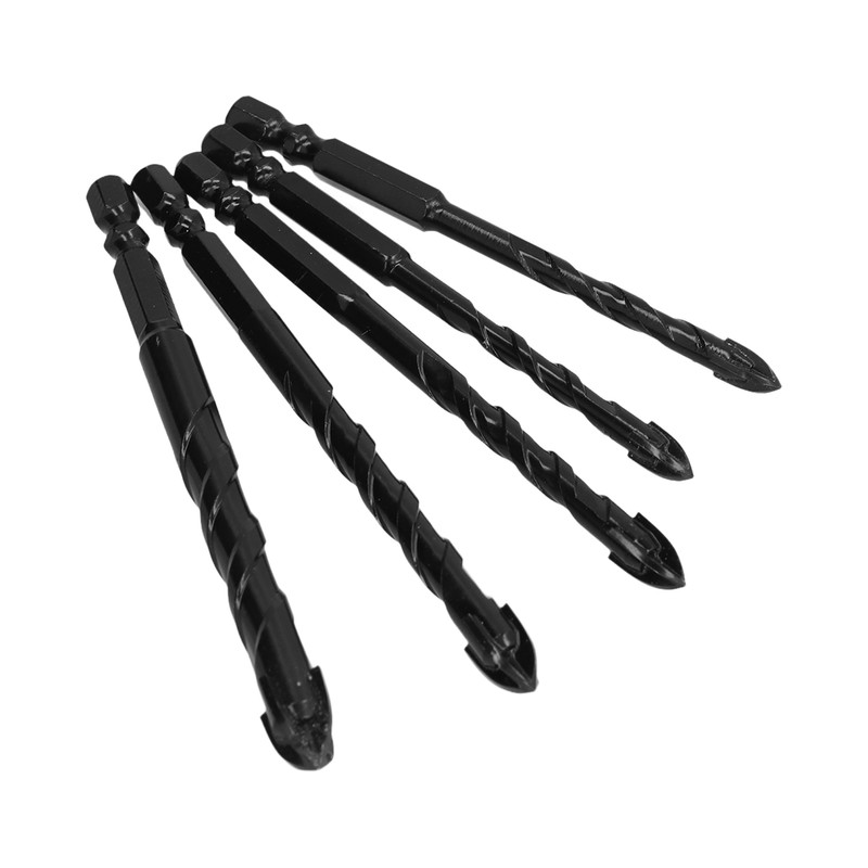 5Pcs Drill Bit Cross Spear Head Hex Shank Drilling Tool