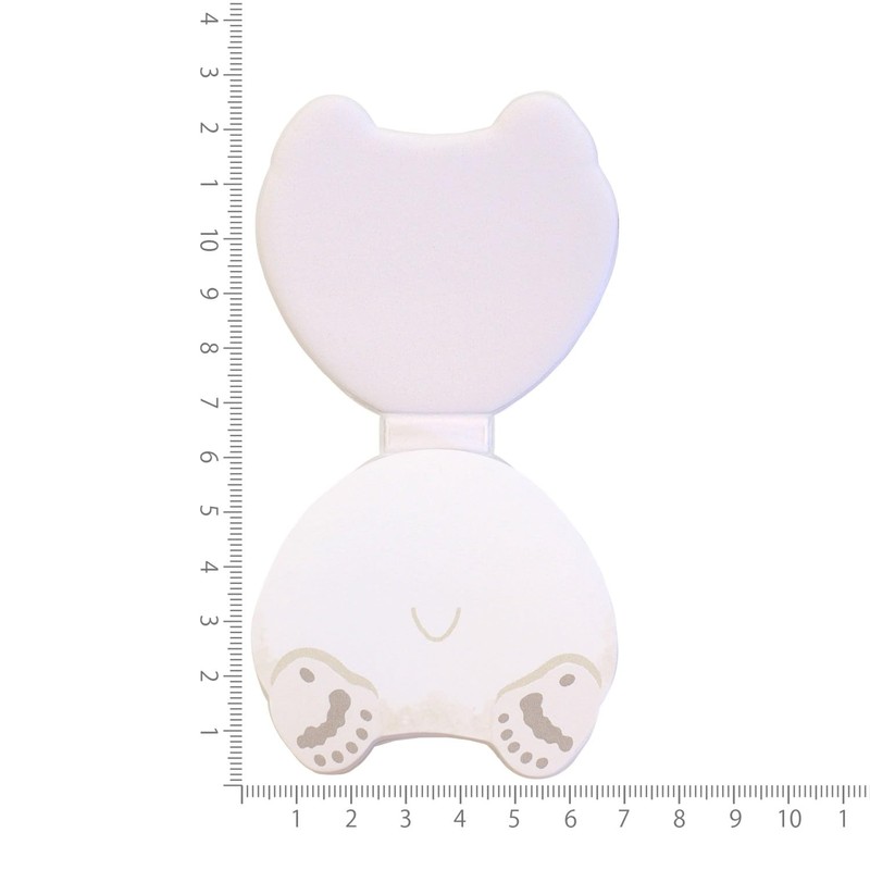 Sunstar Stationery S2837960 Sticky Notes, Puniketsu, White Bear