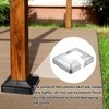 sourcing map 4Pcs Post Base Cover, 3.75"x3.75" (Internal Size 1.4"x1.4")