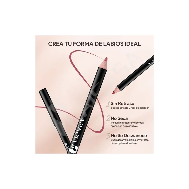 Kaisasa Lapiz Delineador Labios Impermeable Kit 12pcs