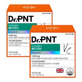 Dr. PNT Mega Green Acid Vitamin C 3000mg Megadose Exclusive Vitamin C, 90g, 2 Pieces / 닥터피엔티 메가그린산 비타민C 3000mg 메가도스전용 비타민C, 90g, 2개