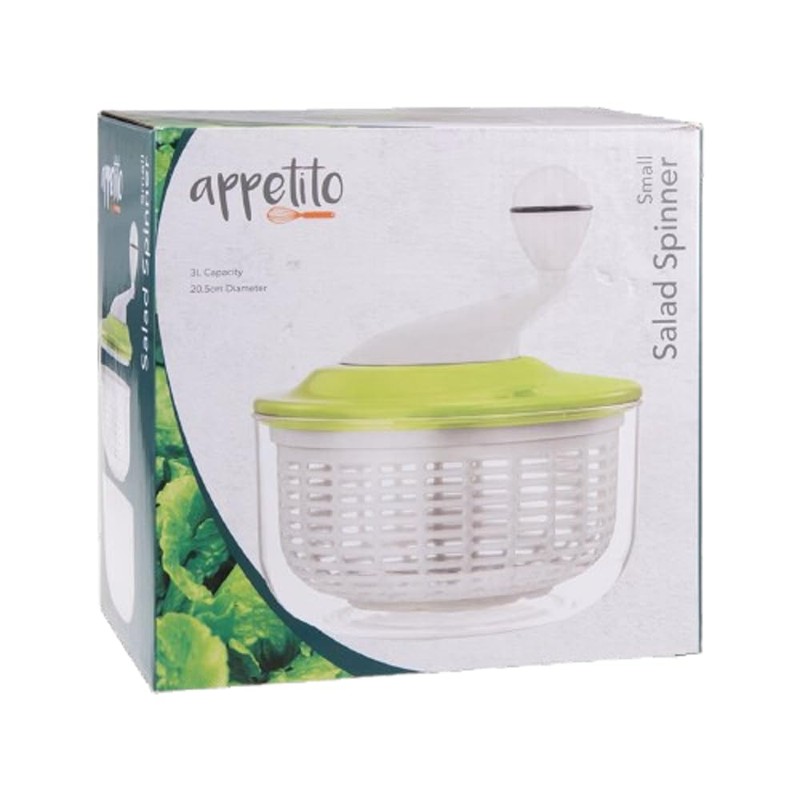 Appetito Small Salad Spinner 3L - Green