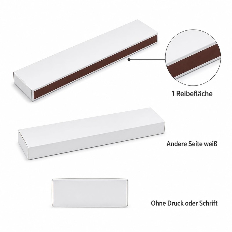 jameitop® 2 XXL / Jumbo Packs of Matches Without Print/White