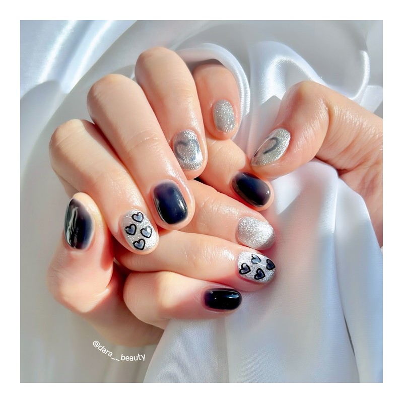 Dara Beauty January 2025 Art of the MonthHeart Nail❣ -