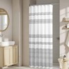 jinchan Small Stall Shower Curtain 36x72 inches Black and White