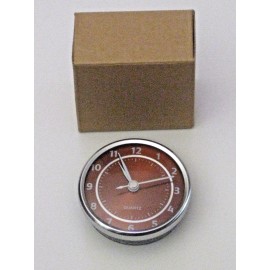 OSTAR Bronze Face Quartz 2-3/4" Round Clock Movement Insert Fit Up DIY  HTF