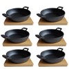 HAWOK Cast Iron Mini Serving Bowl Dia 4.7 inch with