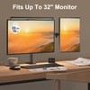 C-MOUNTS Dual Monitor Desk Mount Easily Set Up，Fully Adjustable Monitor