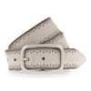 MUSTANG Women's Velour Belt, Dark Vanilla