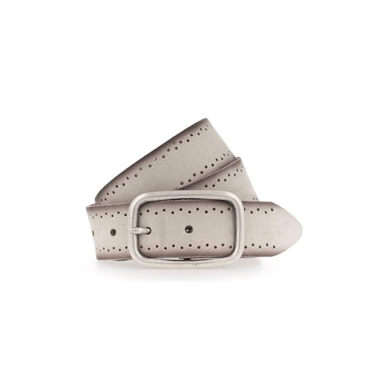 MUSTANG Women's Velour Belt, Dark Vanilla