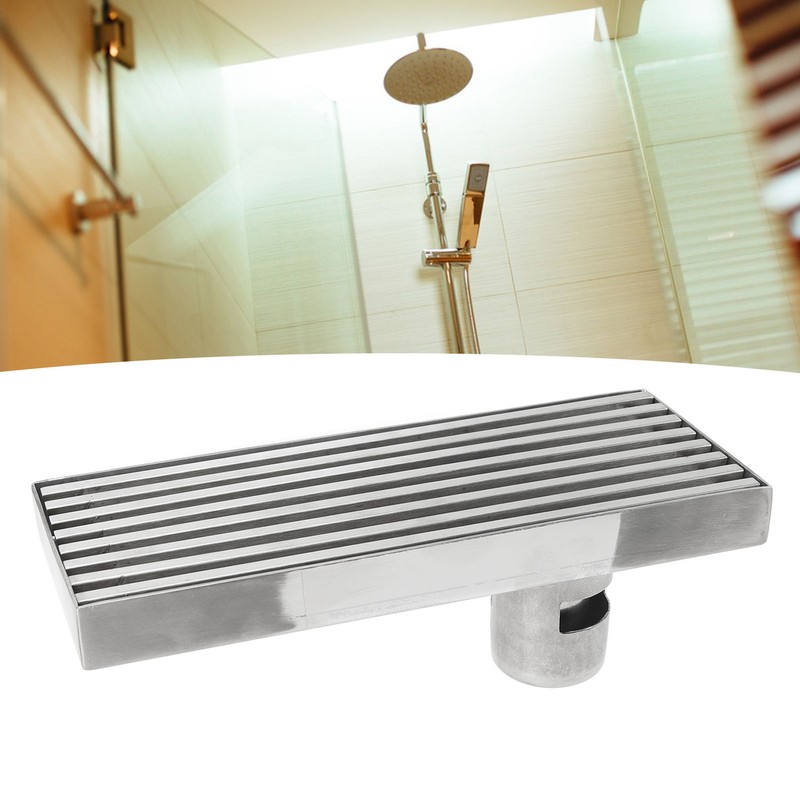 Linear Shower Drain Stainless Steel Odor Resistant Rectangular Floor Drain