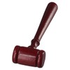 dohobby 5PCS Mini Wooden Gavel, Prop Judge Hammers Courtroom Gavel,