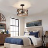 Galtlap Semi Flush Mount Ceiling Light, 3-Lights Modern Farmhouse Ceiling