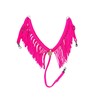 fringe breast collar paracord horse tack hot pink