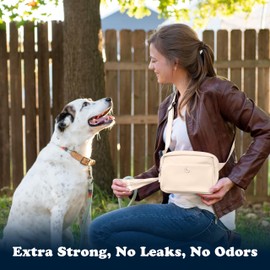 Puppington Certified Home Compostable Poop Bags - ASTM D6400 Compliant - 270 Extra Thick Bags - Plant Based - Pairs with Puppington 3-in-1 Bag & Fits all Standard Poop Bag Dispensers (Vanilla Cream)