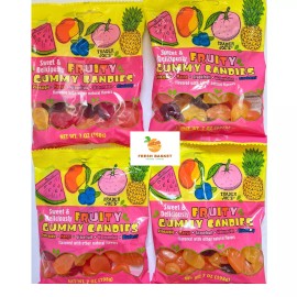 Trader Joe's 4 Packs Trader Joes Sweet Deliciously Fruity Gummy Candies 7oz Each NEW