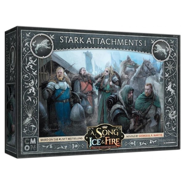 CMON A Song of Ice and Fire Tabletop Miniatures Game Stark Unit Attachments Box I - Enhance Your Stark Units! Strategy Game for Adults, Ages 14+, 2+ Players, 45-60 Minute Playtime, Made