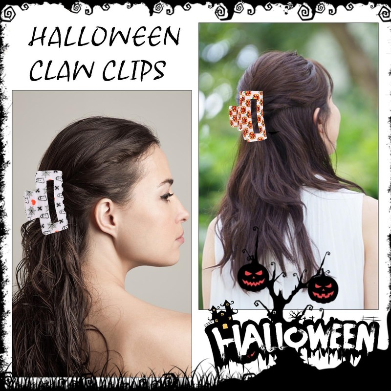6 Pcs Hair Claw Clips for Women Square Hair Clips