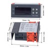 Smart Temperature Controller NTC Sensor Adjustable Digital Display Thermostat 220VAC