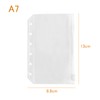 System Organizer Refill, A7, Mini 6 Holes, 10 Pieces, Zipper