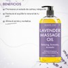 Majestic Aceite de masaje de lavanda pura, aromaterapia relajante, 8