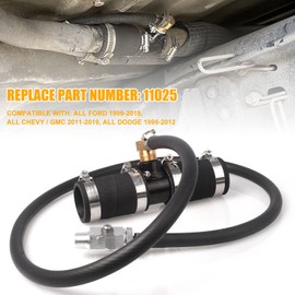Auxiliary Fuel Tank Install Kit 1 1/2" 11025 Diesel Installation Kit Compatible with 1999-2019, All Chevy / GMC 2011-2019, All Dodge 1999-2012