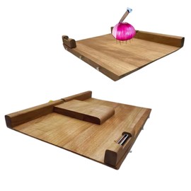 Adaptive Cutting Board One Handed – Wooden Cutting Board with 10 Spikes – Ideal for Stroke Patients, Disabled, Elderly – One-Handed Use – Non-Slip