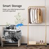 Simple Trending Standard Clothes Garment Rack, Clothing Rolling Rack with