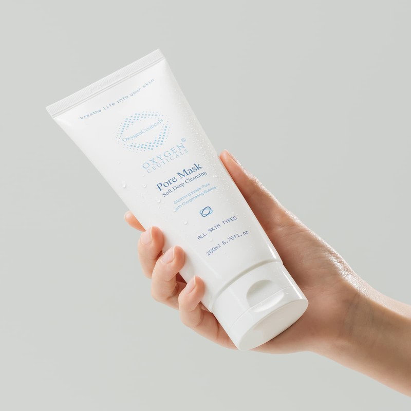 Oxygen Ceuticals Pore Mask Cleanser for Face, 200 ML/6.76 oz,