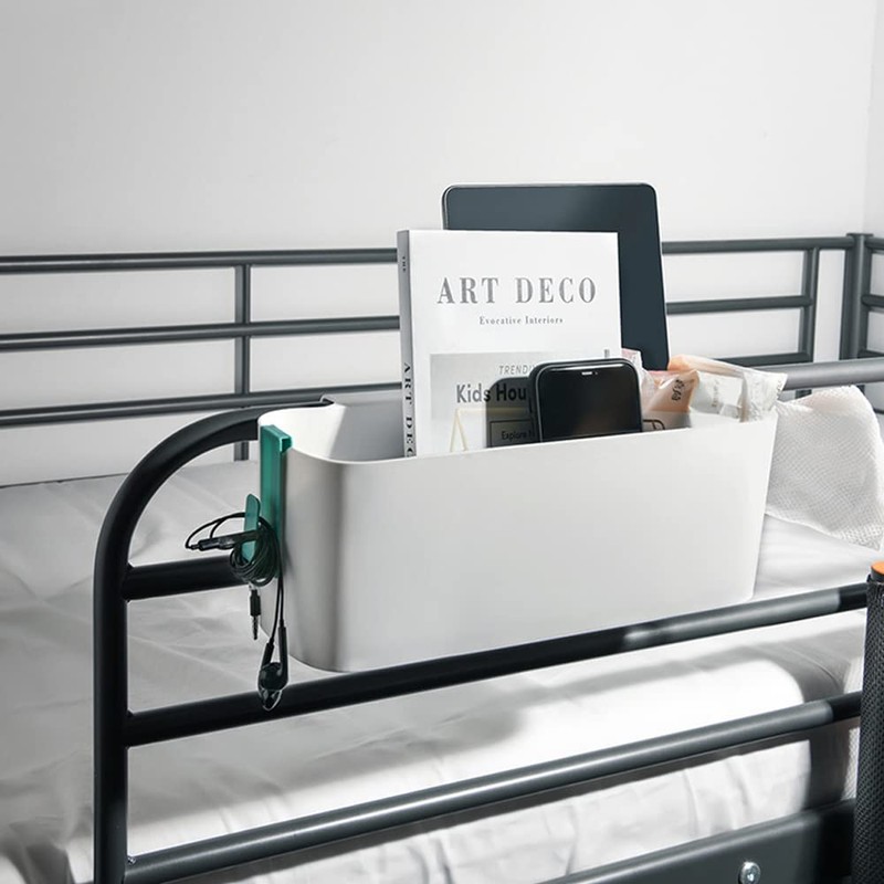 Infreecs Bedside Caddy for Hanging, Bed Organiser for Hanging, Hooks