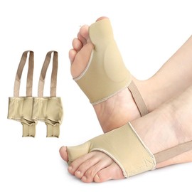 QKEPCY Hallux Valgus Korrektur Zehenspreizer Schiene Hallux Valgus Socken für Schuhe Sandalen Schiene Zehenkorrektor für Damen & Herren (Hautfarbe)