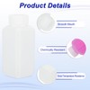 PATIKIL Reagent Bottles, 6 Pcs 100ml HDPE Narrow Mouth Square