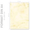 Writing Paper Marble & Structure Marble Light Yellow DIN A4