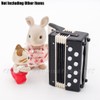 Odoria 1/6 Scale Miniature Accordion Dollhouse Musical Instrument Accessories