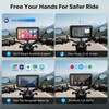 WonVon 6.25 Inch Wireless Motorcycle Carplay GPS Navigation System with