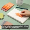Mr. Pen- Clear Transparent Sticky Notes, 3”x3”, Earthy Colors, 12