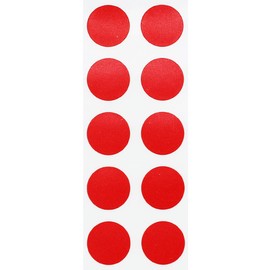 Small Red Dot Stickers 0.5 Inch 12.7 mm Round 1000 Count