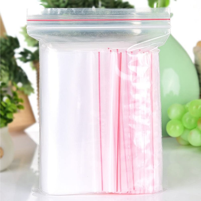 Norhogo 100 Resealable Foldable Ziplock Bags Ziplock Envelopes (15 x