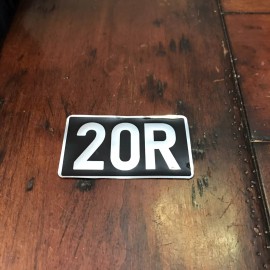 TOYOTA Engine 20R Valve cover Sticker / Decal  1 Piece Rare New