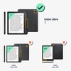 kwmobile Case Compatible with Kobo Libra 2 Case - Faux