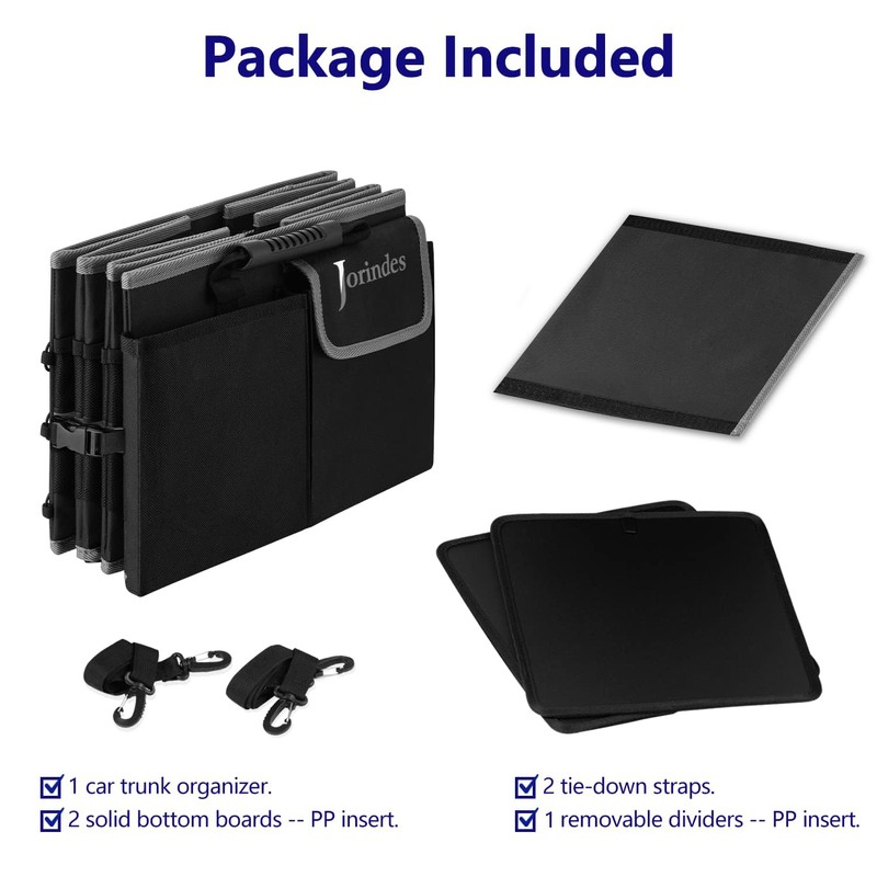 Trunk Organizer With Built-In Insulated Leak Proof Cooler Bag,Collapsible Cargo