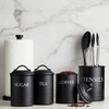 Steelware Central Kitchen Canister Set of 3 Sugar Coffee Tea