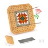 CraftyManor 7.6 in Blocking Boards for Crochet Projects with Rose