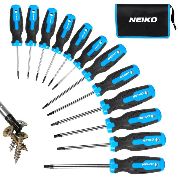 NEIKO 01377A Magnetic Torx Screwdriver Set | 12 Piece |