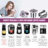 InwodiTeki Reusable K Cups, Universal Stainless Steel Reusable Coffee Pods,